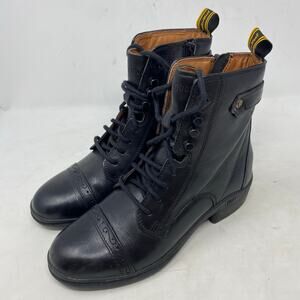 Hoof & Woof 301 Leather Lace Up Paddock Boots Womens Size 6